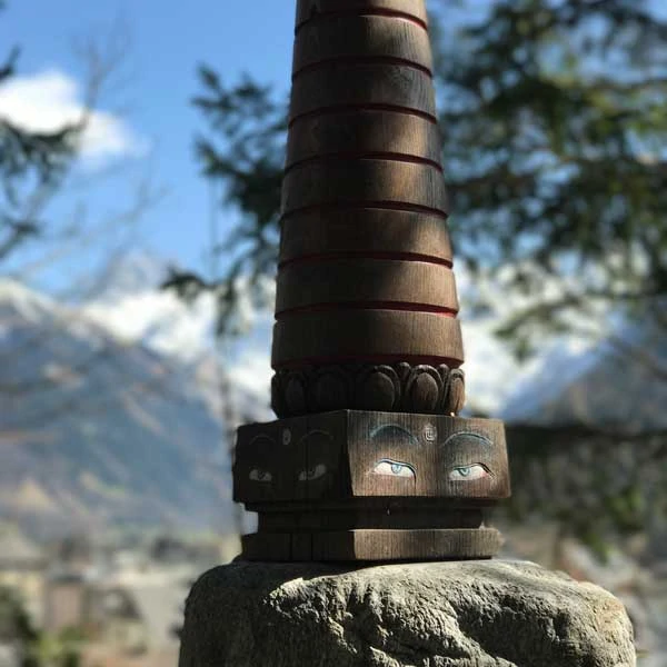 Stupa für Kobun-Sama, Von seinen Schülern nach seiner Verwandlung erstellt.