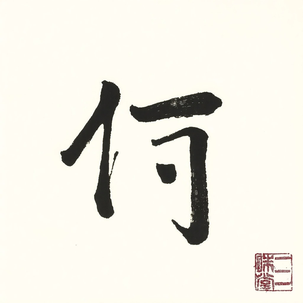 Sumi-e Kanji 川 (Bach)