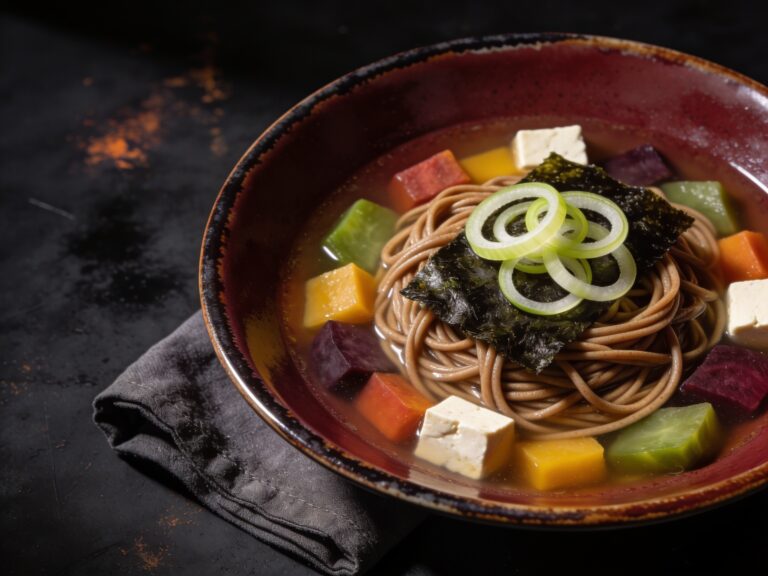 Gemüse-Dashi-Eintopf mit Soba