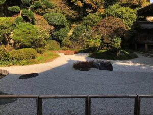 Tempelgarten in Japan
