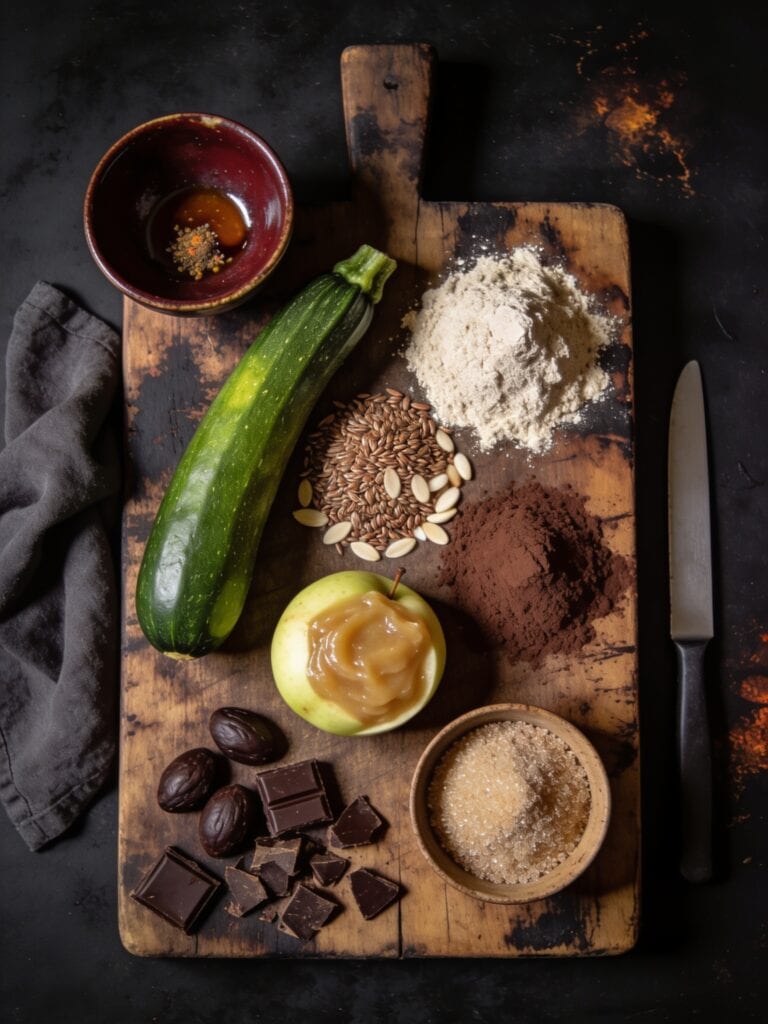 Zucchini-Brownies (Bild mit KI erstellt (Seedream 4.5))
